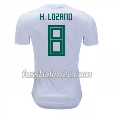 Fußballtrikots Mexiko H.Lozano 8 Auswärts Trikotsatz WM 2018